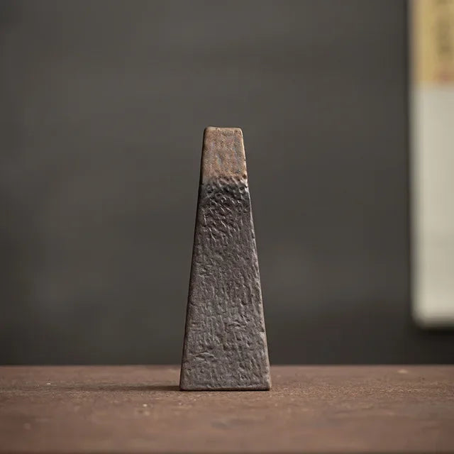 Handmade Minimalist Ceramic Vase – Textured Round Design