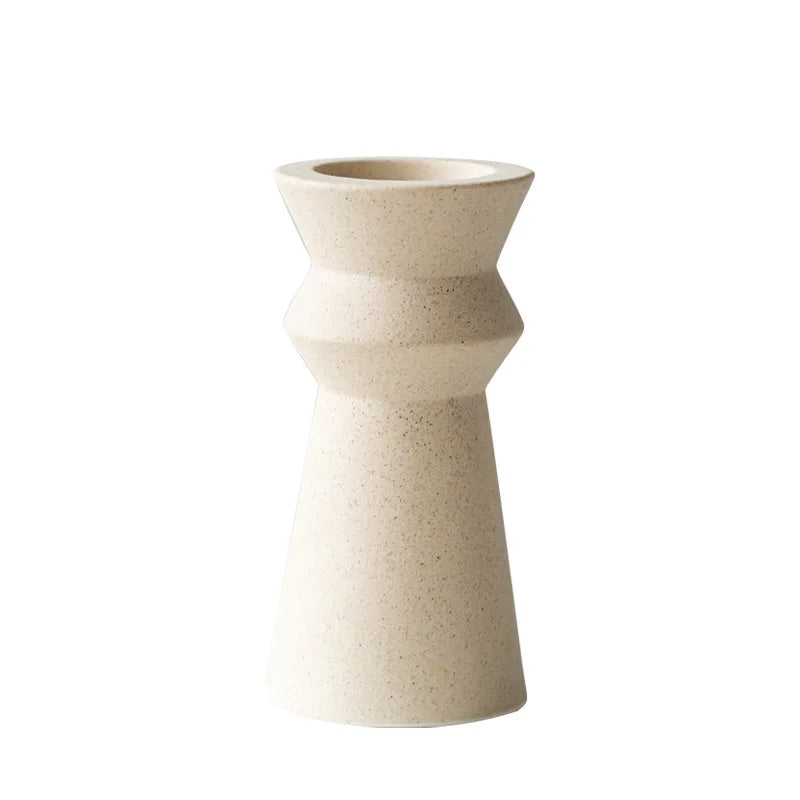 Ceramic Candle Holders – Minimalist Wabi Sabi Design