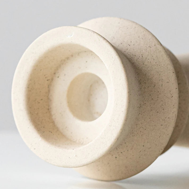 Ceramic Candle Holders – Minimalist Wabi Sabi Design