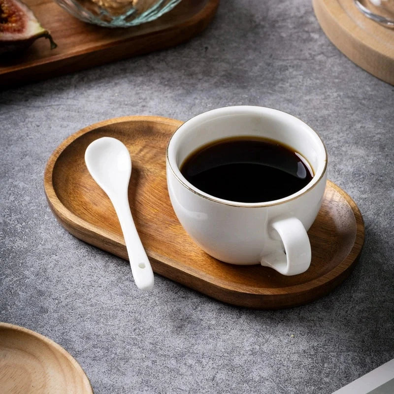 Walnut Harmony – Handmade Japanese-Style Walnut Serving Tray