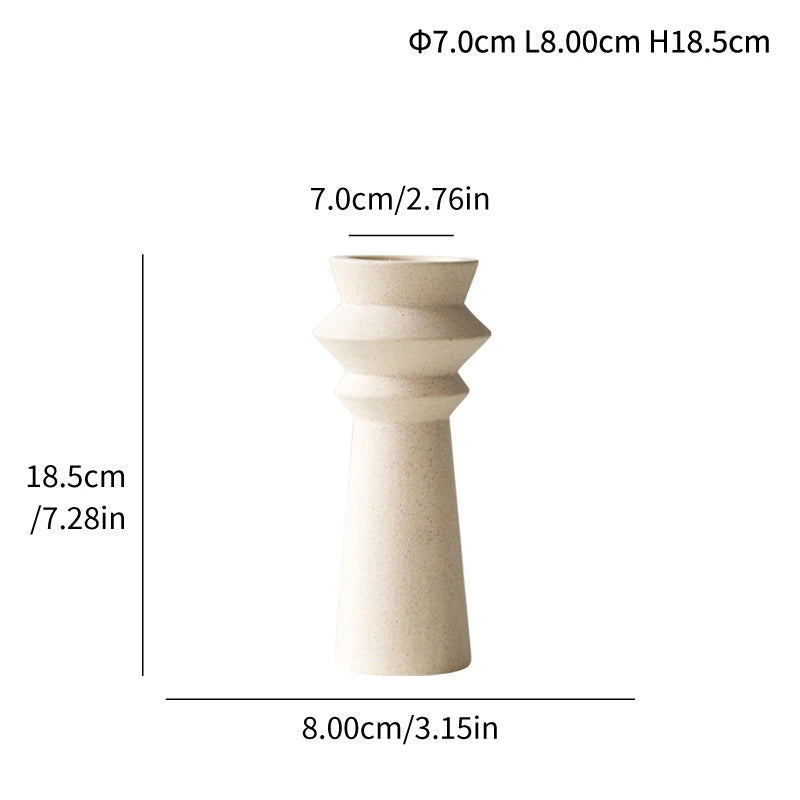Ceramic Candle Holders – Minimalist Wabi Sabi Design