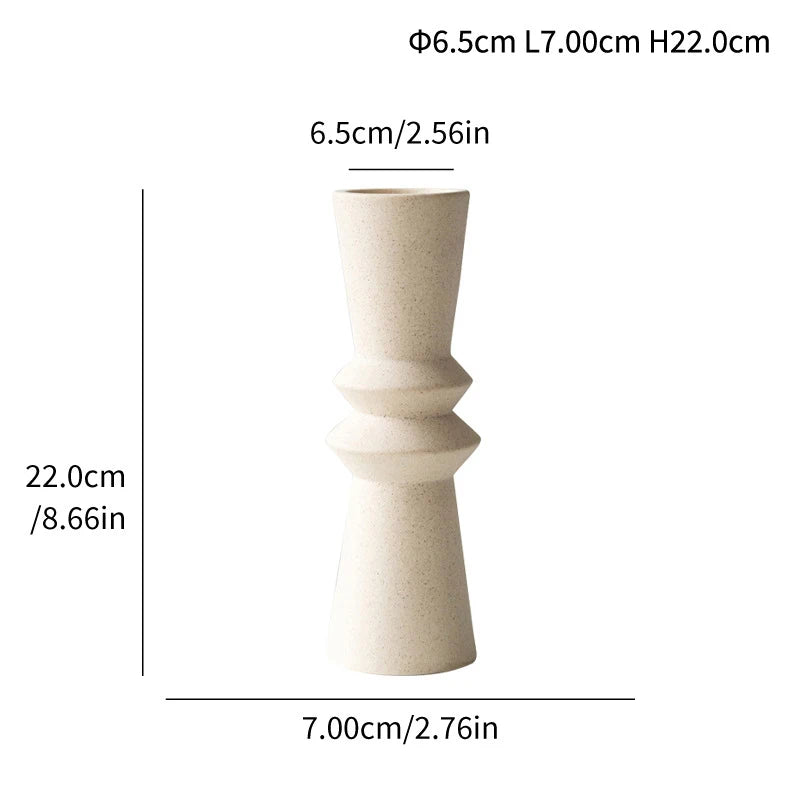 Ceramic Candle Holders – Minimalist Wabi Sabi Design