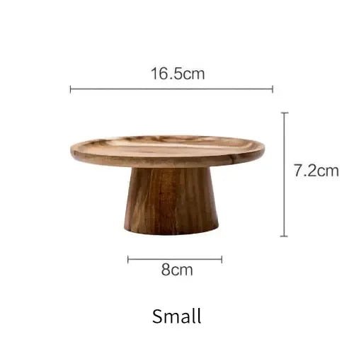 Wooden Pedestal Cake & Dessert Stand